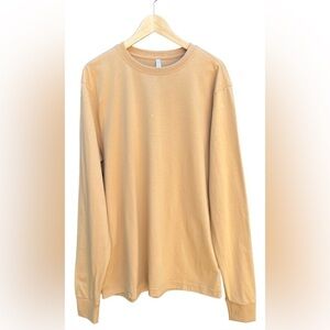 ORIGINAL FAVORITES American Grown Supima 100% Cotton Long Sleeve T-Shirt Sz L